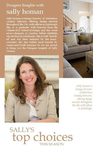 Designer insights with Sally Homan
