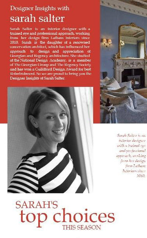 Designer insights with Sarah Salter