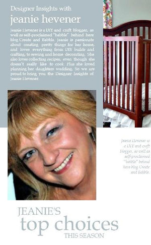 Designer insights with Jeanie Hevener