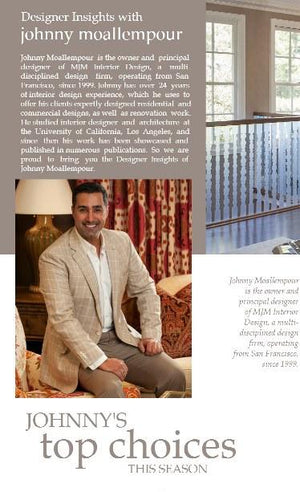 Designer insights with Johnny Moallempour