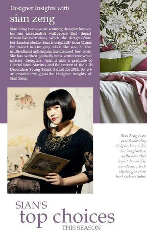 Designer insights with Sian Zeng