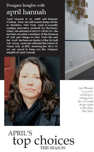 Designer insights with April Hannah