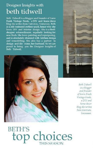 Designer insights with Beth Tidwell