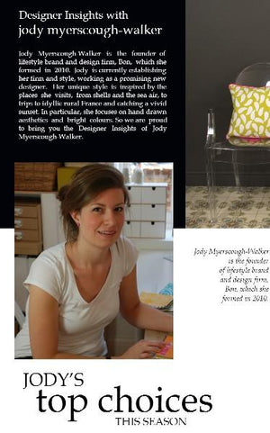 Designer insights with Jody Myerscough-Walker