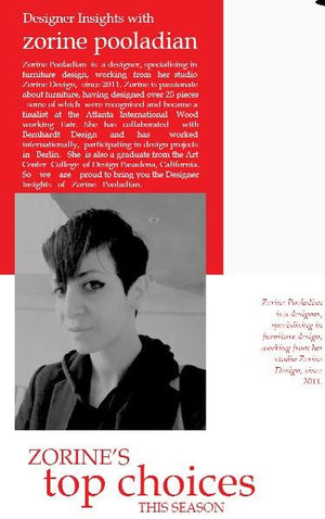 Designer insights with Zorine Pooladian