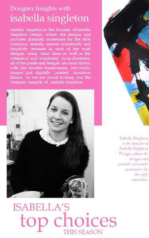 Designer insights with Isabella Singleton