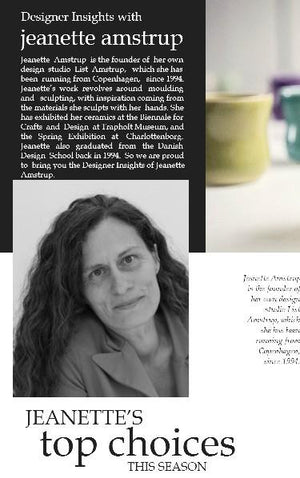 Designer insights with Jeanette Amstrup