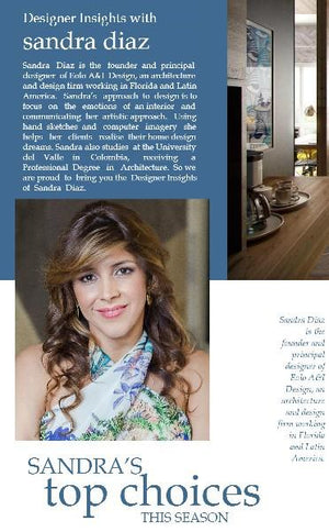 Designer insights with Sandra Diaz