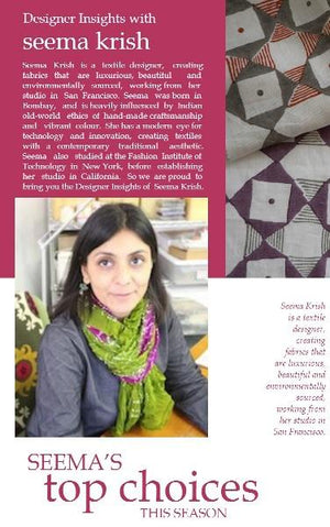 Designer insights with Seema Krish