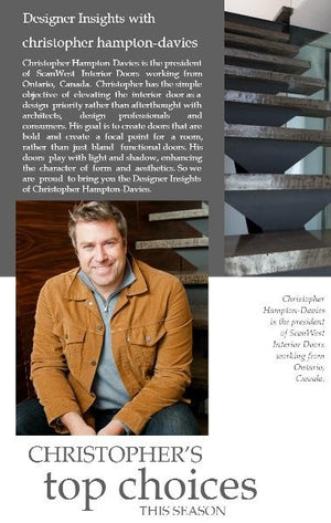 Designer insights with Christopher Hampton-Davies