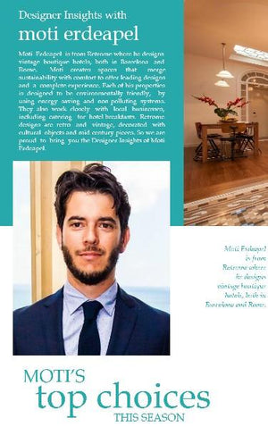 Designer insights with Moti Erdeapel