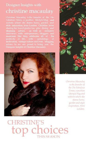 Designer insights with Christine Macaulay