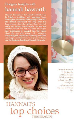 Designer insights with Hannah Haworth