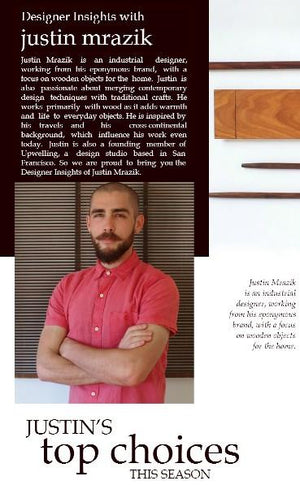 Designer insights with Justin Mrazik