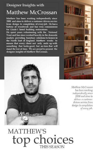 Designer insights with Matthew McCrossan