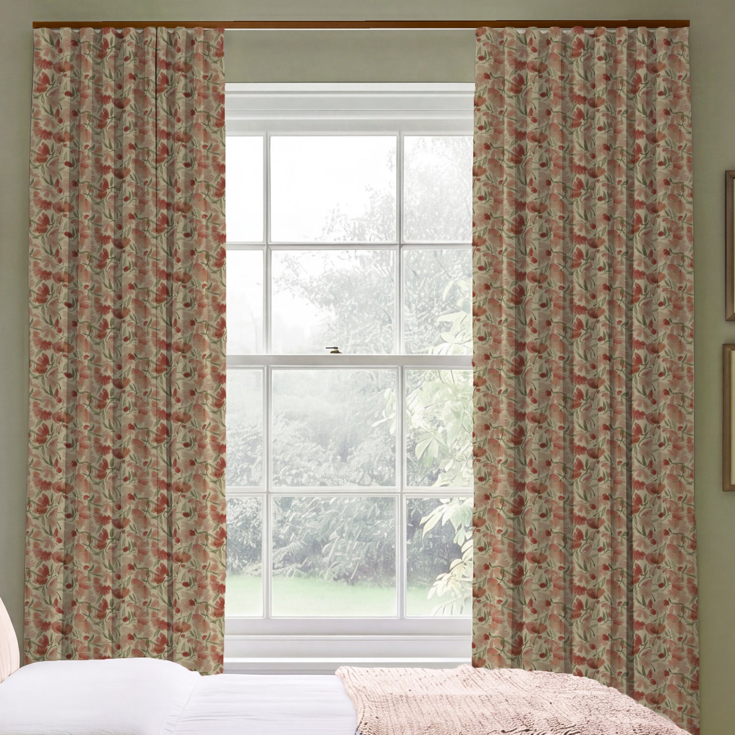 ANTE DECOR Filby Made To Measure Curtains Dusty Rose