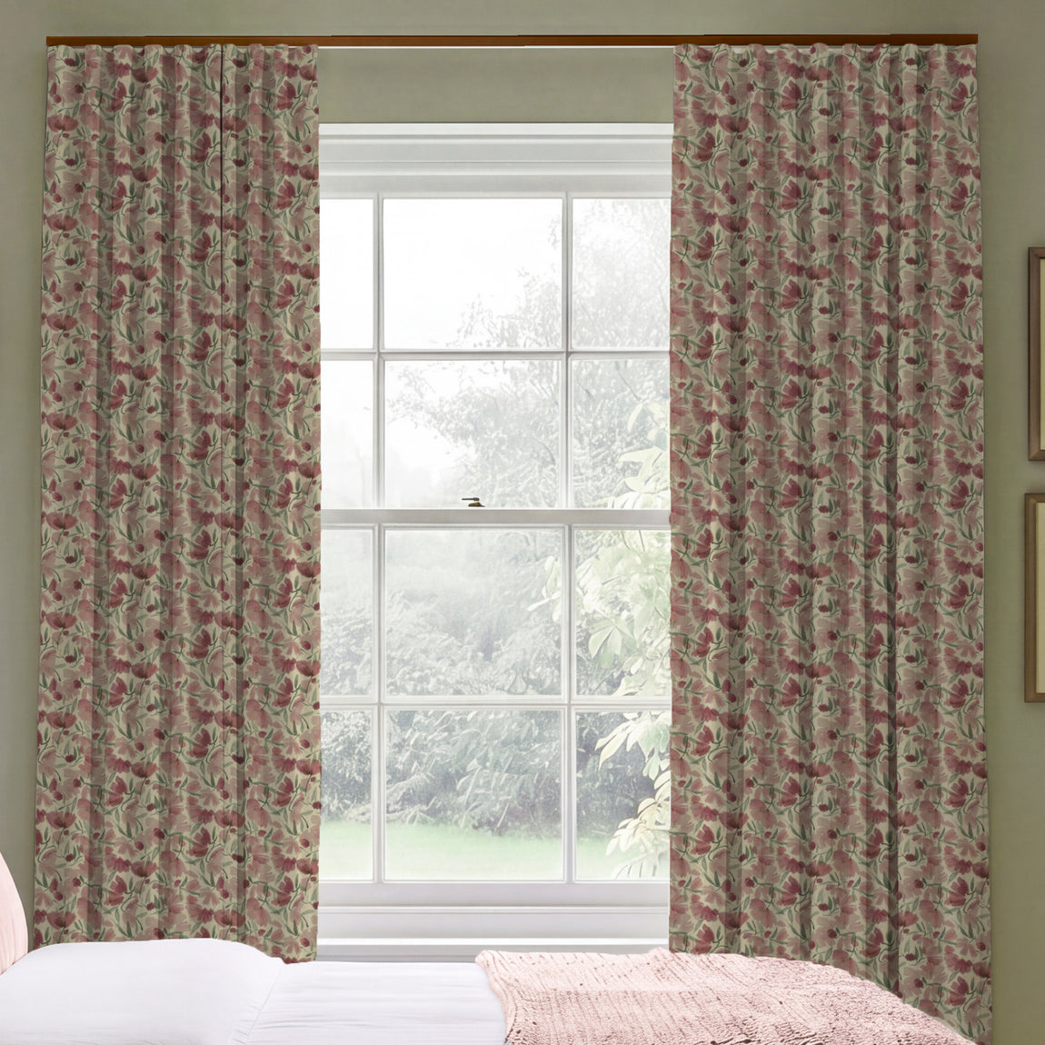 ANTE DECOR Filby Made To Measure Curtains Dusty Mauve