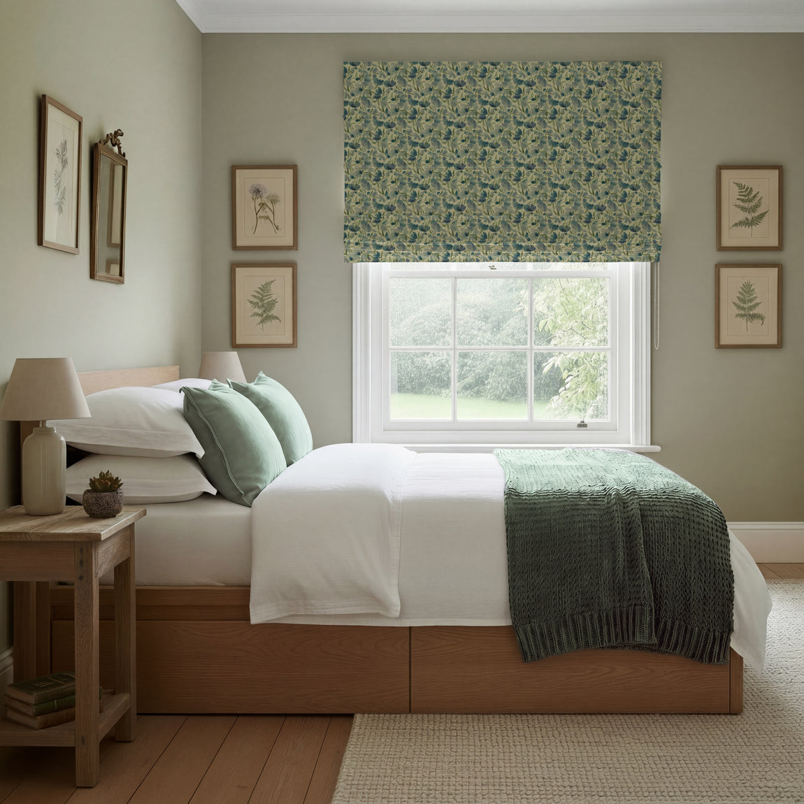 ANTE DECOR Filby Made To Measure Roman Blind Hyacinth