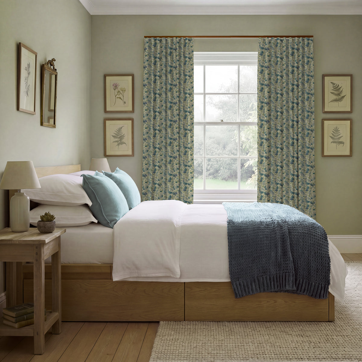 ANTE DECOR Filby Made To Measure Curtains Hyacinth