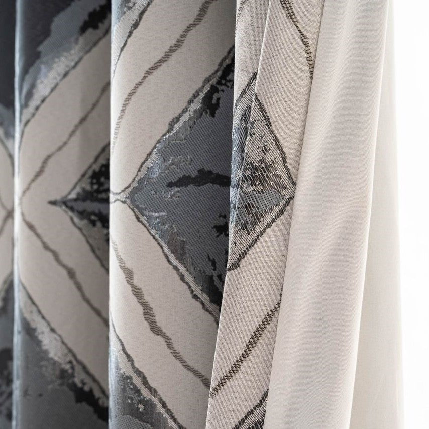 Matrix Ready Made Eyelet Blockout Curtains Charcoal