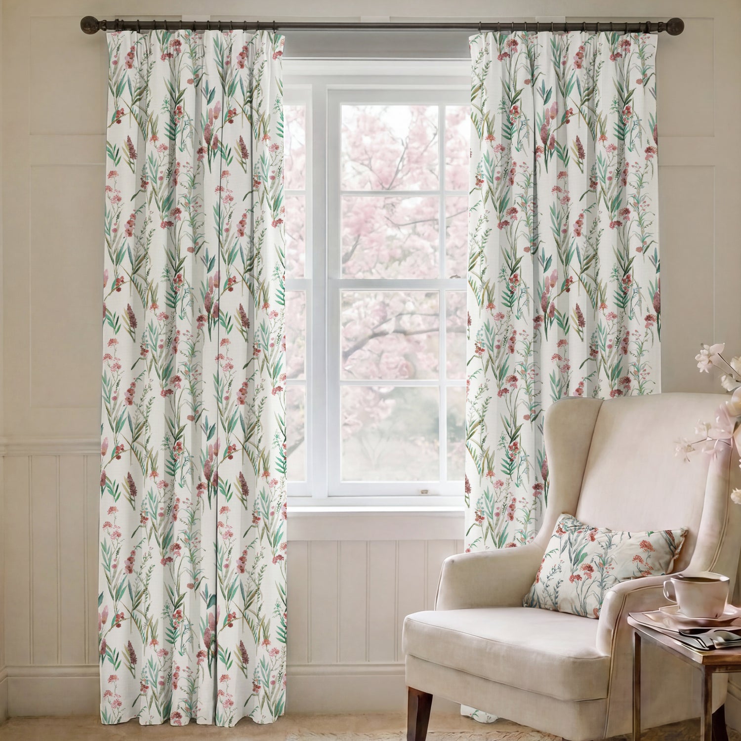 ANTE DECOR Combe Made To Measure Curtains Dusty Mauve