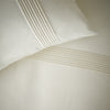 Catherine Lansfield Pintuck Easy Iron Percale Duvet Cover Bedding Set Cream