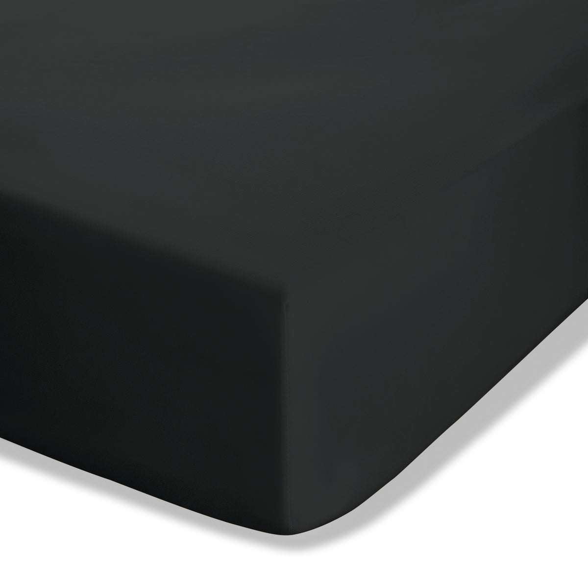Catherine Lansfield Easy Iron Percale Extra Deep Bed Linen Fitted Sheet Black