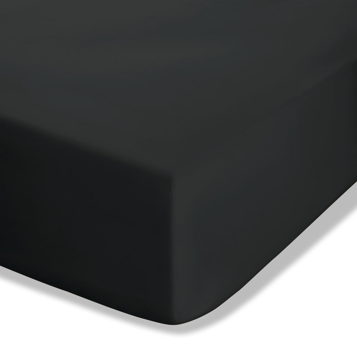 Catherine Lansfield Easy Iron Percale Extra Deep Bed Linen Fitted Sheet Black