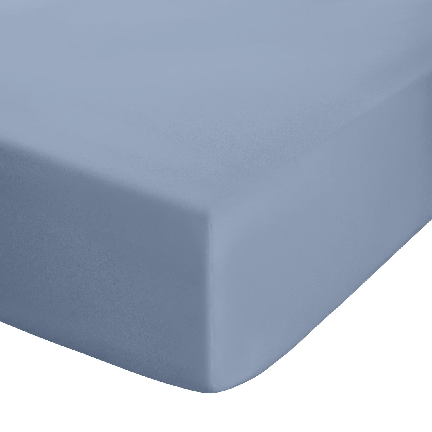 Catherine Lansfield Easy-Iron Percale Bed Linen Fitted Sheet Lansfield Blue