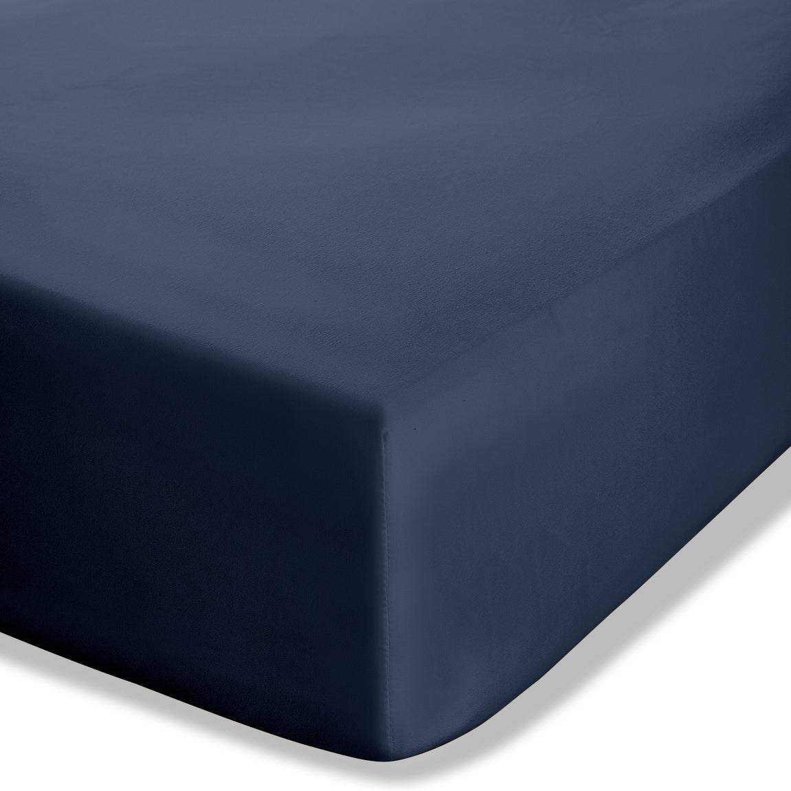 Catherine Lansfield Easy-Iron Percale Bed Linen Fitted Sheet Navy