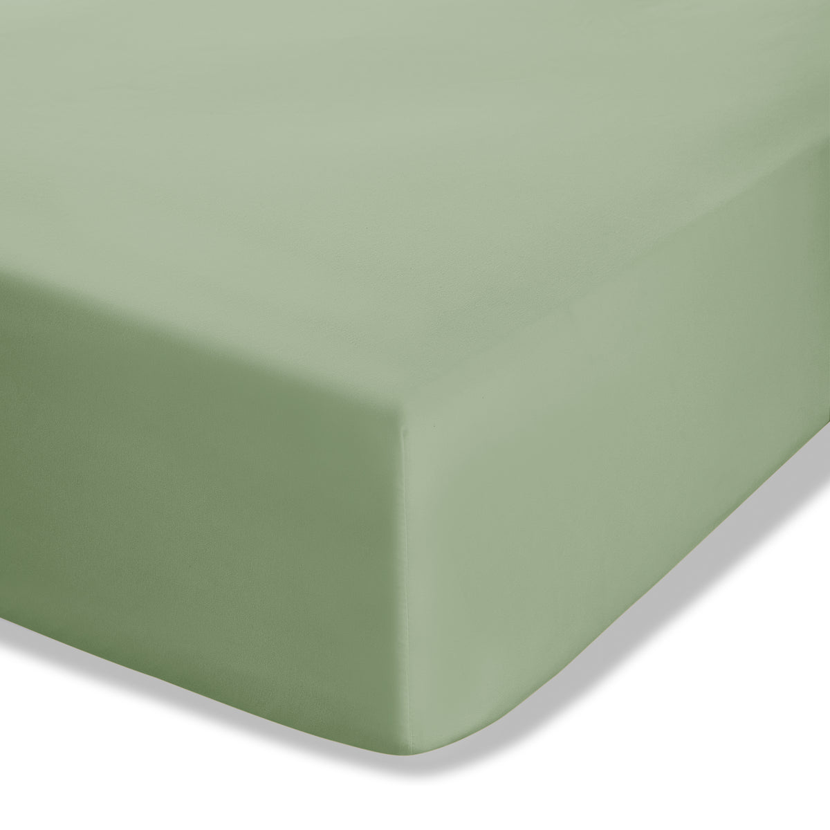 Catherine Lansfield Easy Iron Percale Extra Deep Bed Linen Fitted Sheet Sage