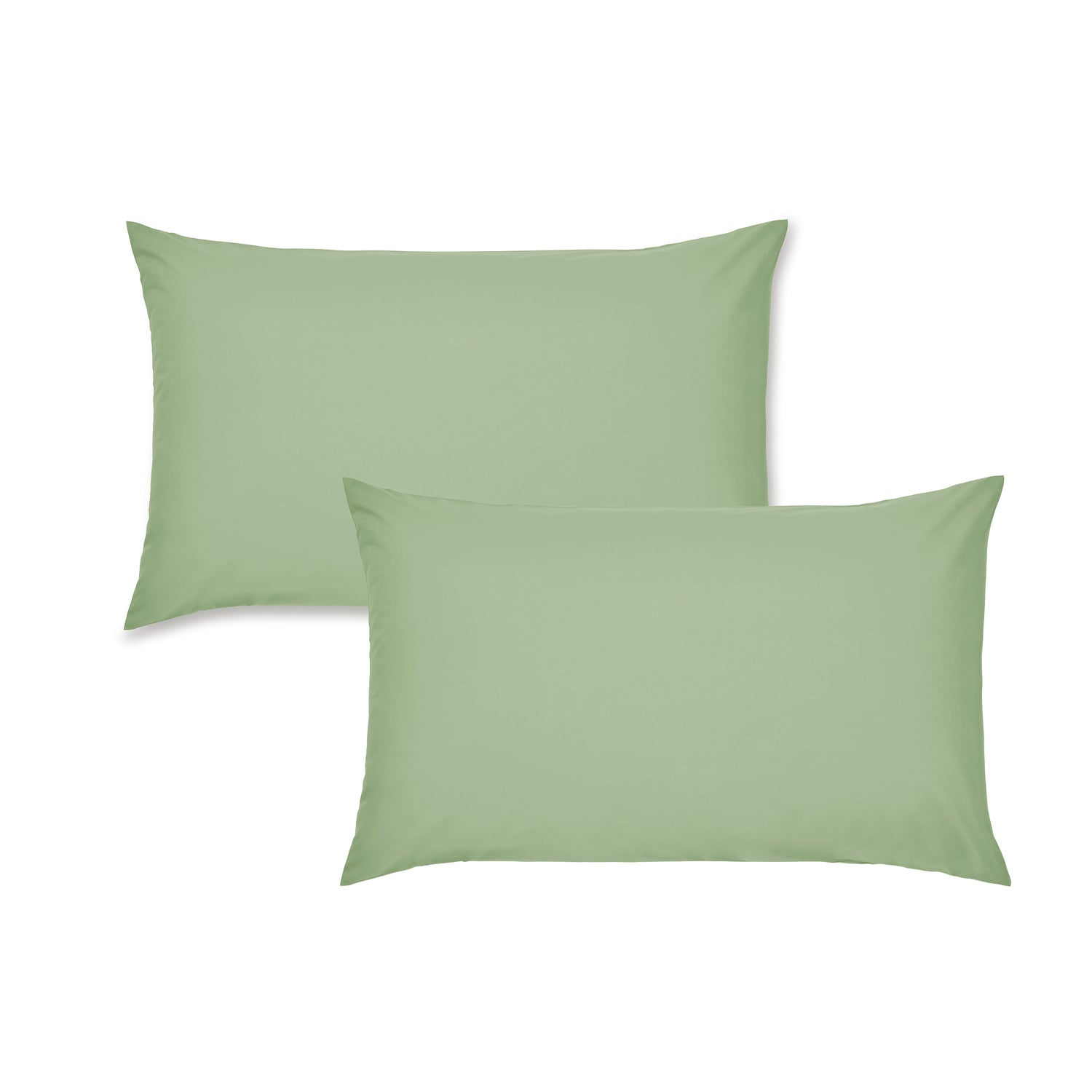 Catherine Lansfield Easy Iron Percale Weave Pillowcase Sage