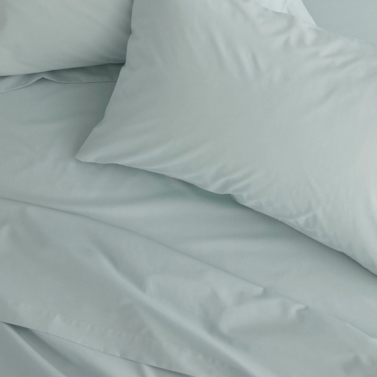 Catherine Lansfield Easy-Iron Percale Bed Linen Fitted Sheet Duck Egg
