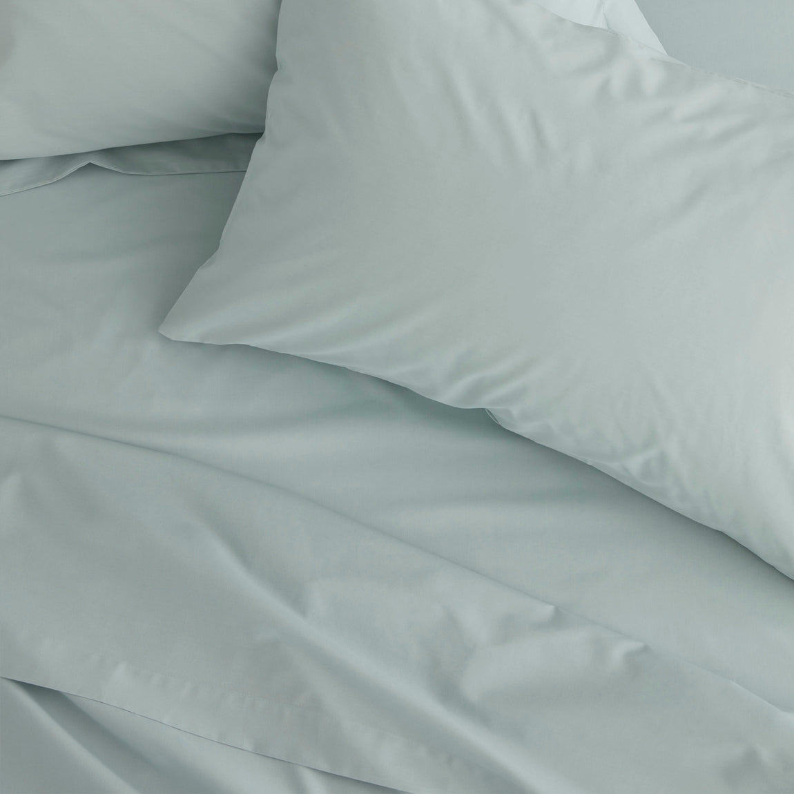 Catherine Lansfield Easy-Iron Percale Bed Linen Fitted Sheet Duck Egg