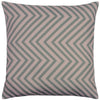 furn. Zigzag Printed 43cm x 43cm Filled Cushion Blush Grey