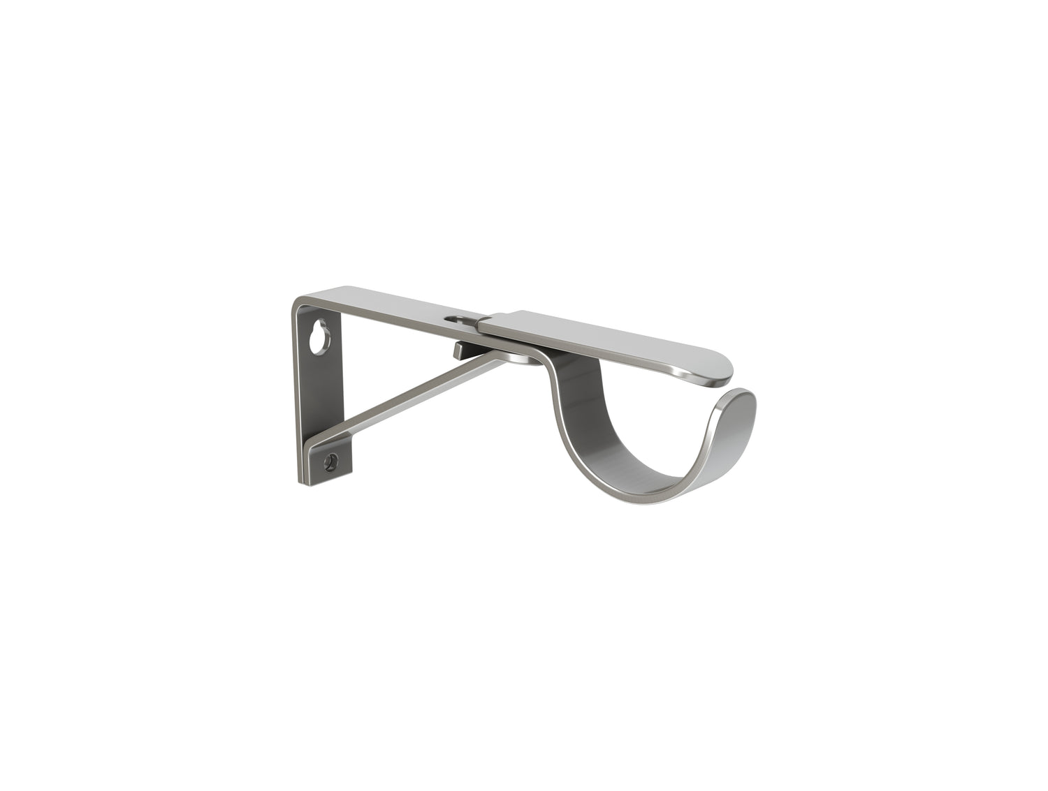 County 19mm Bay Window Curtain Poles Silver