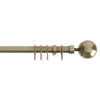 22-25mm Finesse Ball Pole Extendable Curtain Pole Antique Brass