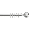 22-25mm Finesse Ball Pole Extendable Curtain Pole Chrome