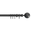 22-25mm Finesse Ball Pole Extendable Curtain Pole Gunmetal