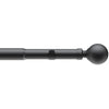 Ball 22-25mm Extendable Eyelet Curtain Pole Black