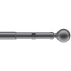 Ball 22-25mm Extendable Eyelet Curtain Pole Charcoal