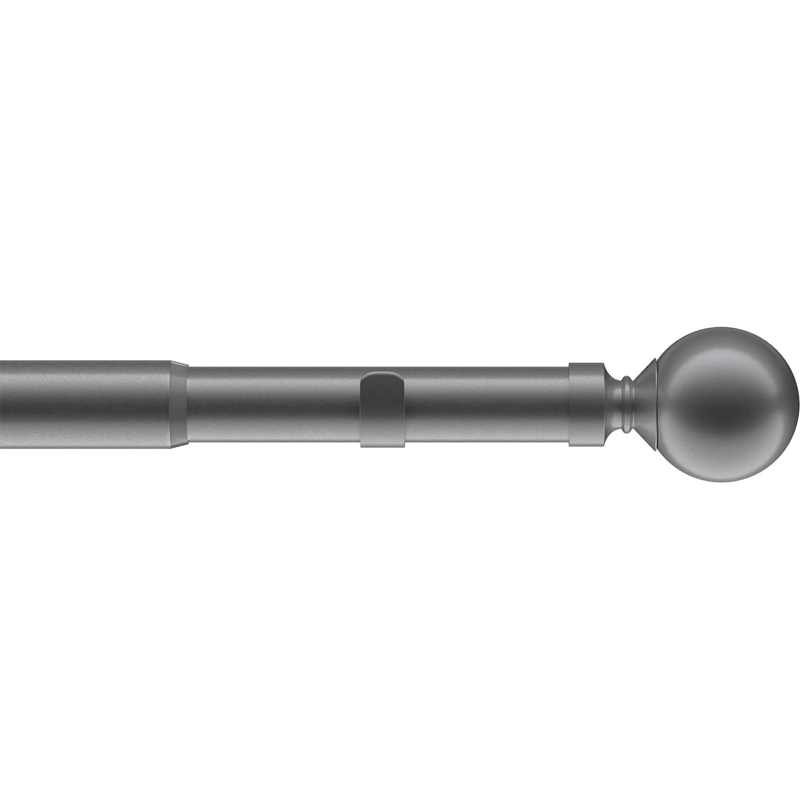 Ball 22-25mm Extendable Eyelet Curtain Pole Charcoal