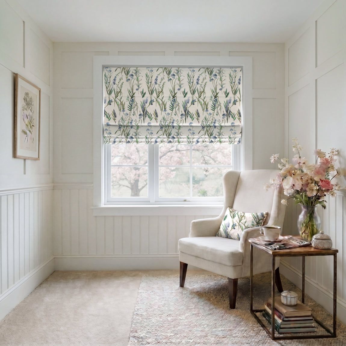 ANTE DECOR Combe Made To Measure Roman Blind Hyacinth