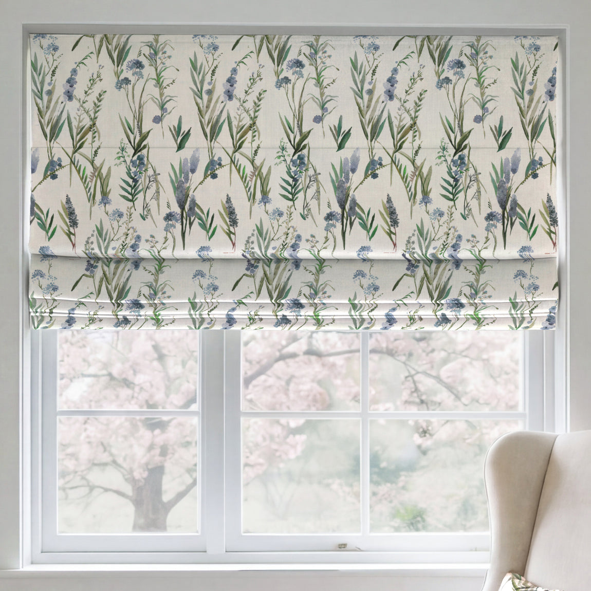 ANTE DECOR Combe Made To Measure Roman Blind Hyacinth