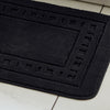 Catherine Lansfield Armoni Bath Mat and Pedestal Mat Black