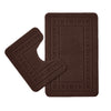 Catherine Lansfield Quick Dry Cotton Bath Mat and Pedestal Set Chocolate