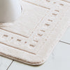 Catherine Lansfield Armoni Bath Mat and Pedestal Mat Cream
