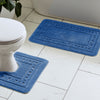 Catherine Lansfield Armoni Bath Mat and Pedestal Mat Navy