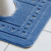 Catherine Lansfield Armoni Bath Mat and Pedestal Mat Navy