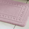 Catherine Lansfield Armoni Bath Mat and Pedestal Mat Pink